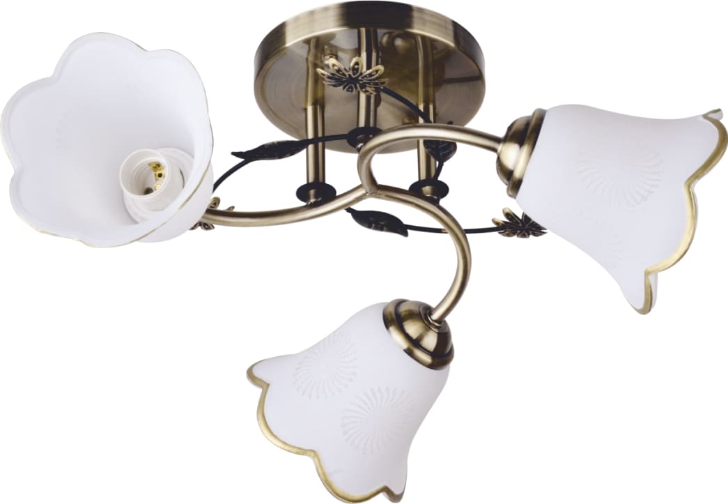 Candelabru KLAUSEN Bellis 3 LY-3088, 15W, E27, Bronz