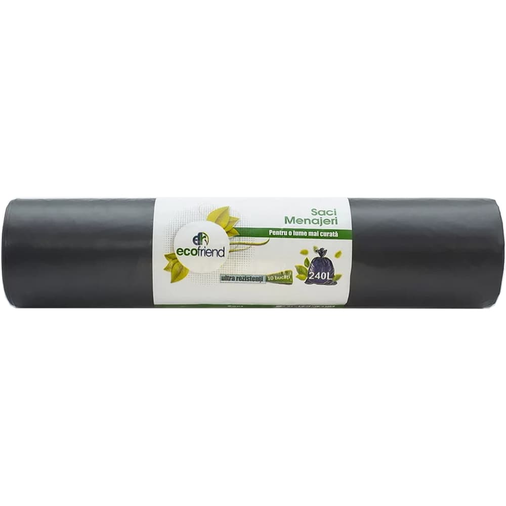 Saci menajeri ECOFRIEND 4962, 10 bucati, 240 l, negru
