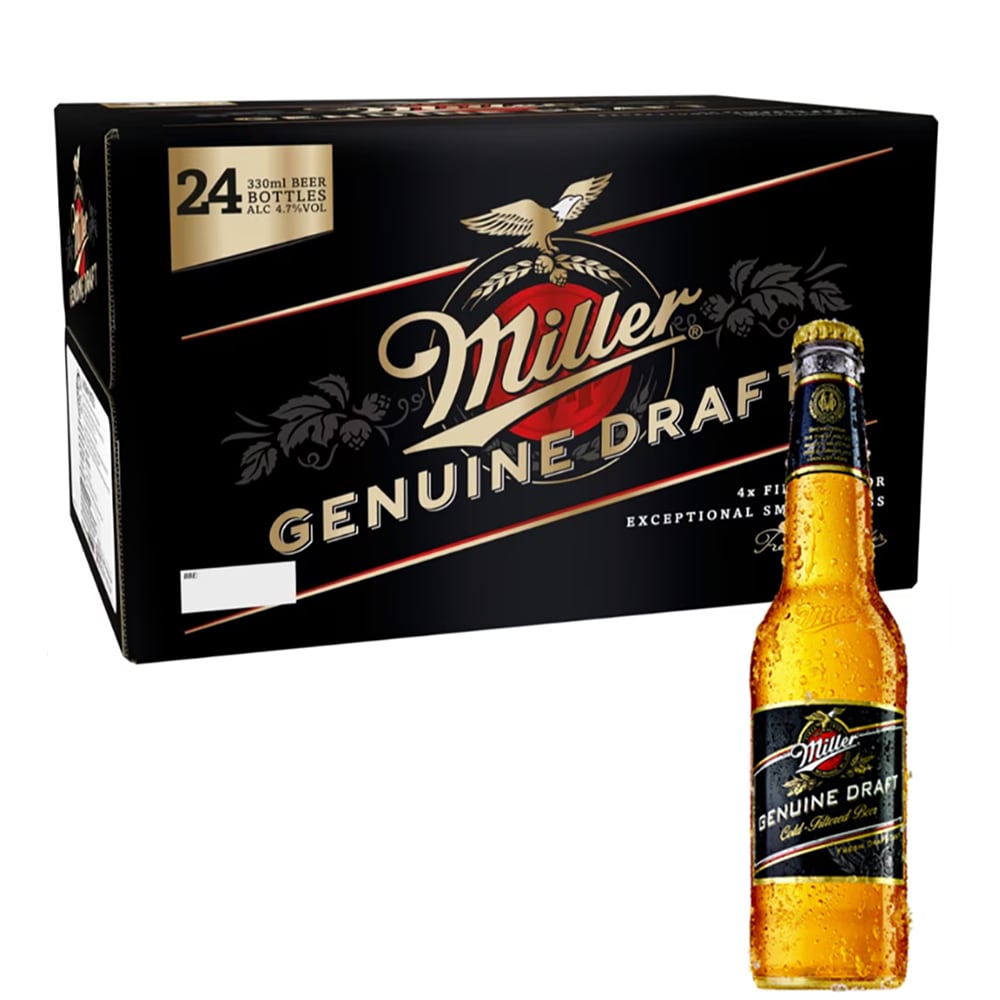 Bere blonda Miller Genuine bax 0.33L x 24 sticle