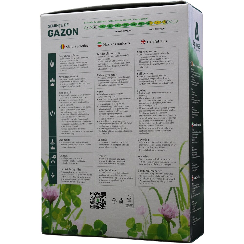 Seminte gazon AGROSEL Premium Sport Elite, 1Kg