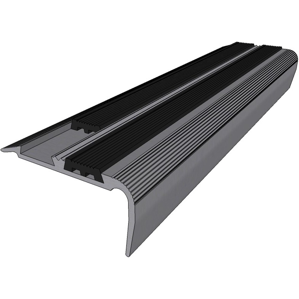 Profil trecere PM97381, aluminiu, 90 x 4 x 2 cm, argintiu