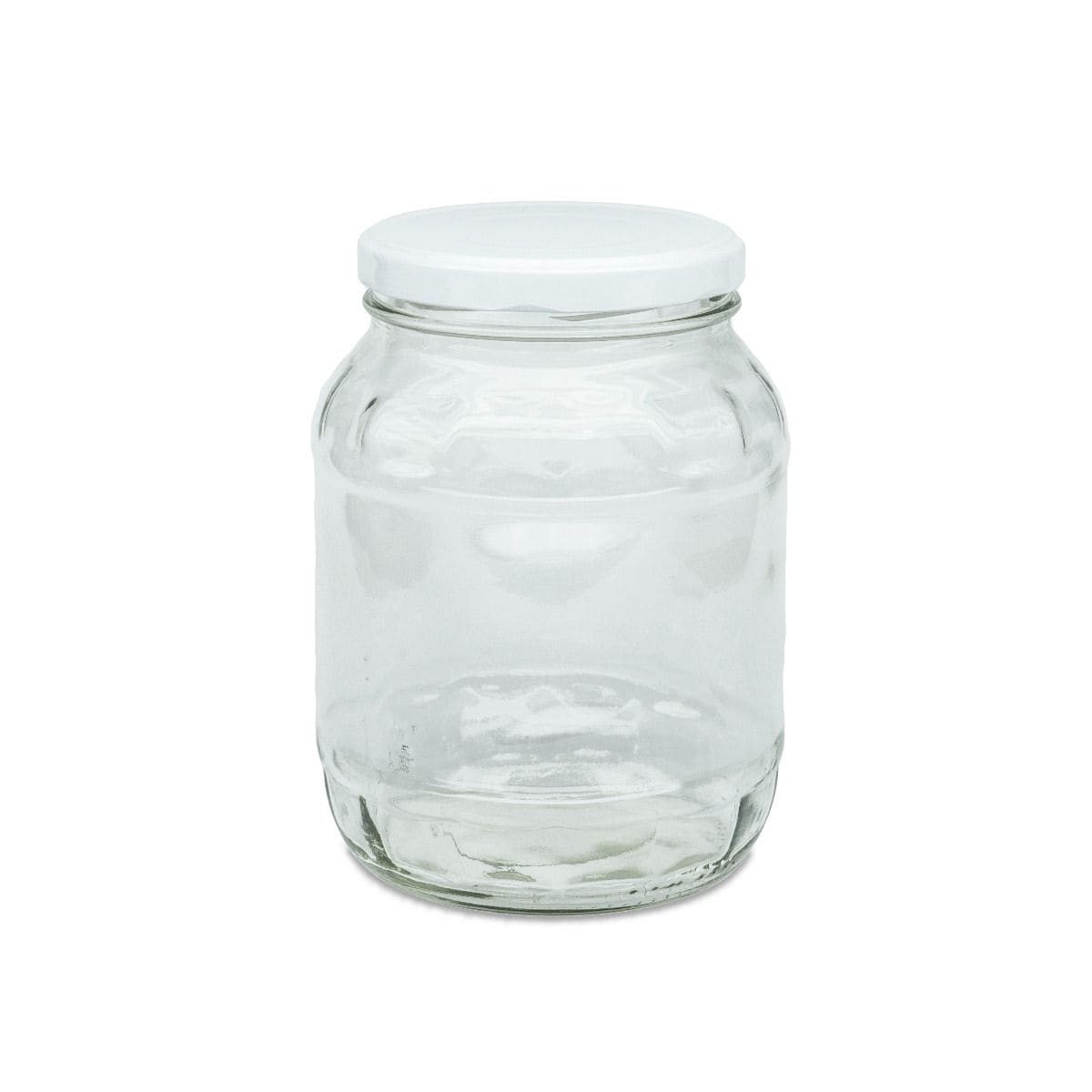Borcan cu capac, sticla, 1.7l, transparent