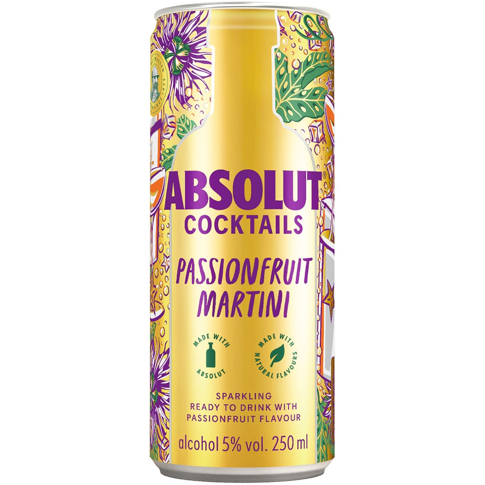 Cocktail cu alcool Absolut Passion Fruit Martini bax 0.25L x 12 doze