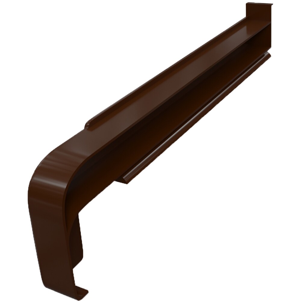 Capac glaf exterior SMART RAL 8003, PVC, 16.5 cm, maro deschis