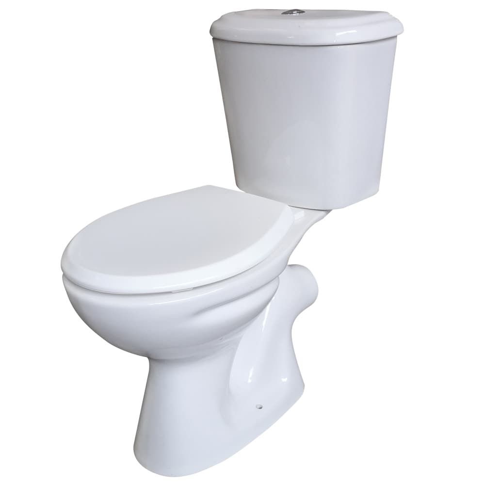 Set WC si rezervor, rotund, alb, Cil cu rezervor mecanic