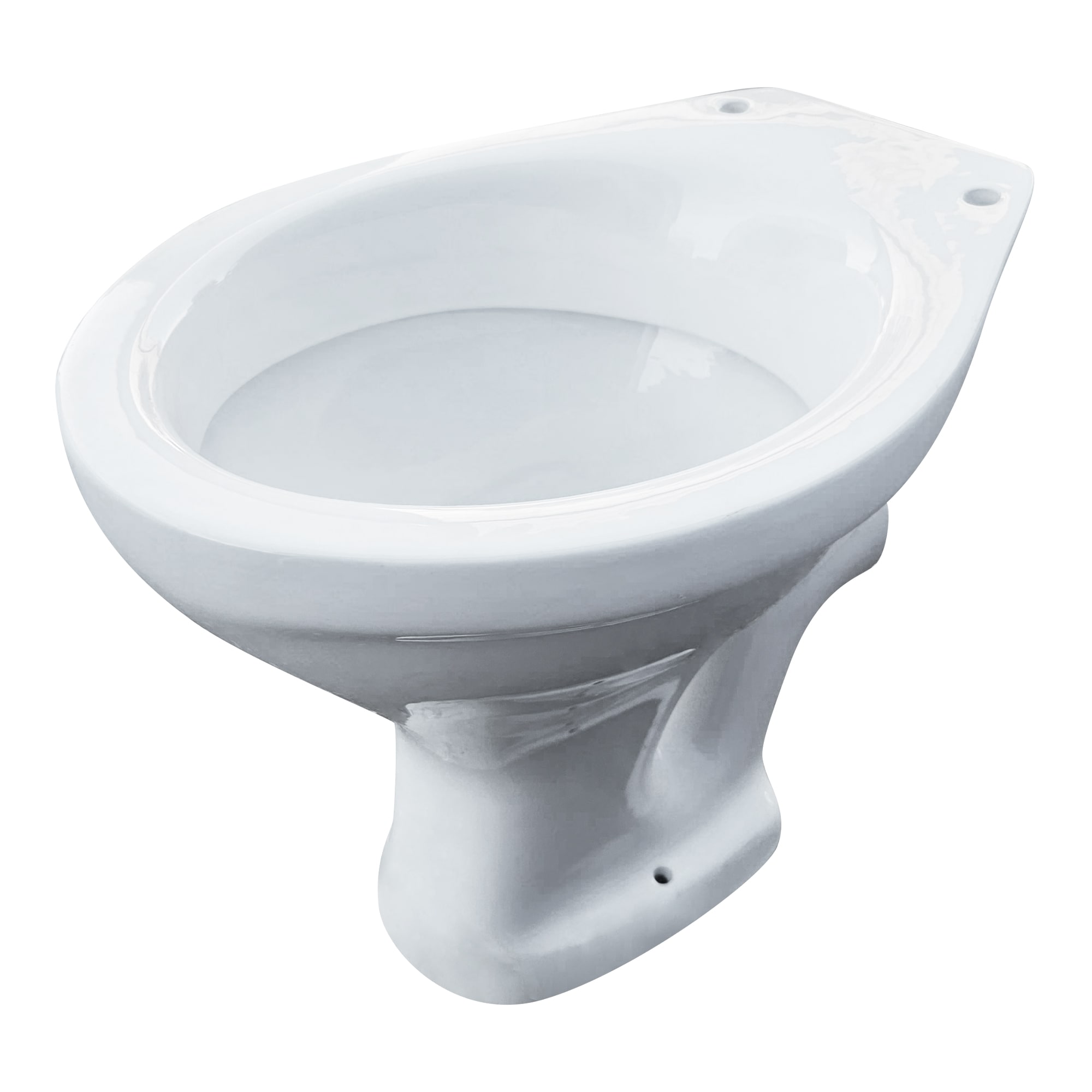 Vas WC, rotund, alb, portelan, 48 x 36 x 40 cm