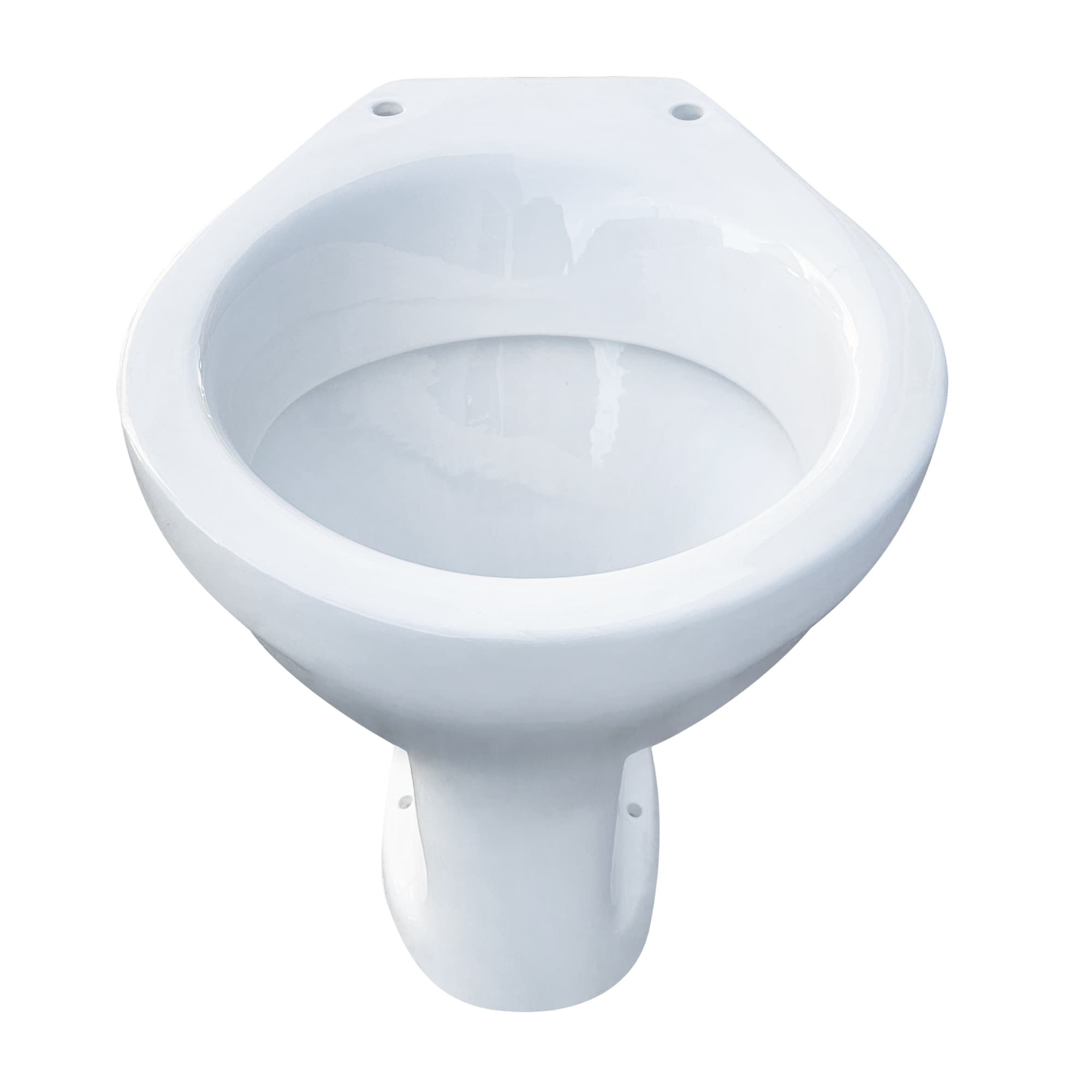 Vas WC, rotund, alb, portelan, 48 x 36 x 40 cm