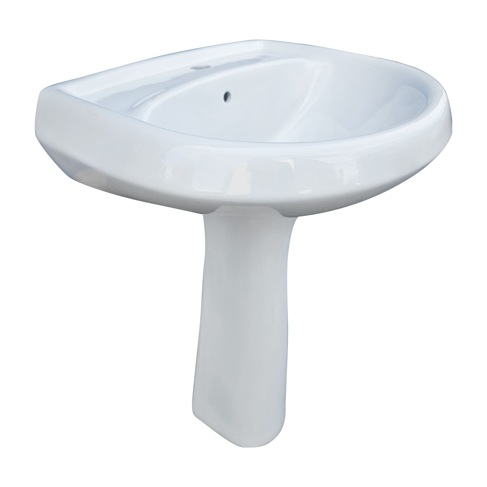 Set lavoar baie si piedestal REGATA Carpi, portelan, 64 x 53 x 82 cm, alb