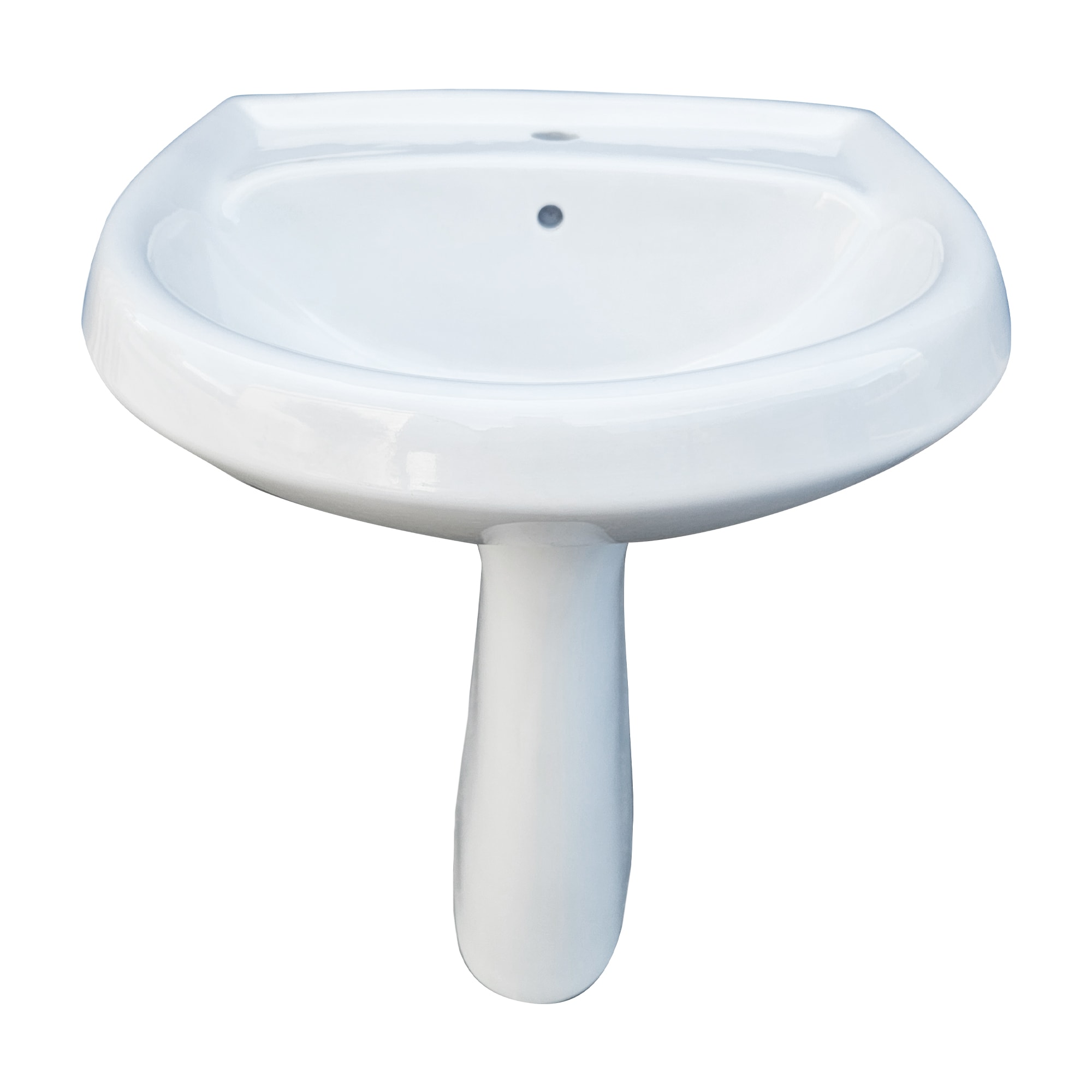 Set lavoar baie si piedestal REGATA Carpi, portelan, 64 x 53 x 82 cm, alb