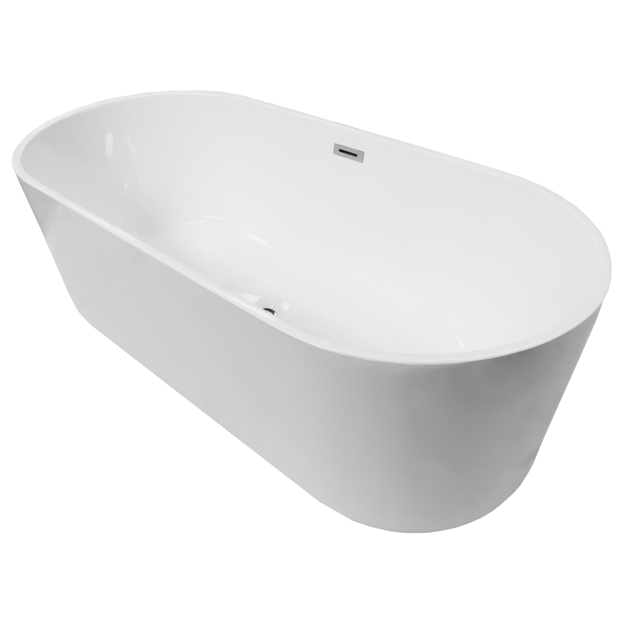 Cada freestanding, ovala, alba, 170 x 80 x 58 cm  Celesta Nova