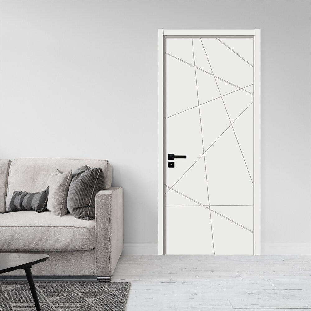 Usa interior KM343, fara geam, reversibila, MDF, 80 x 204 cm, alb