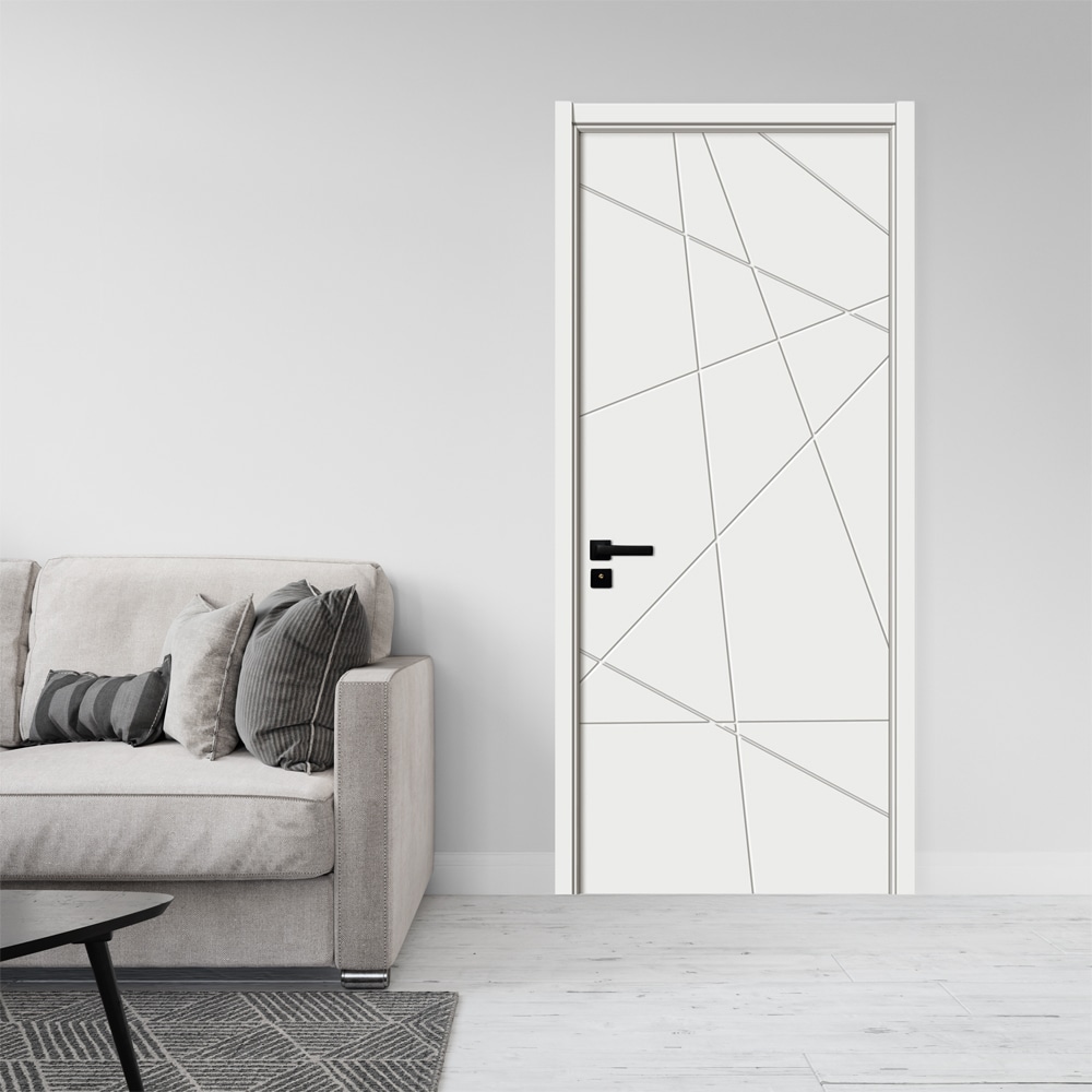 Usa interior KM343, fara geam, reversibila, MDF, 60 x 204 cm, alb