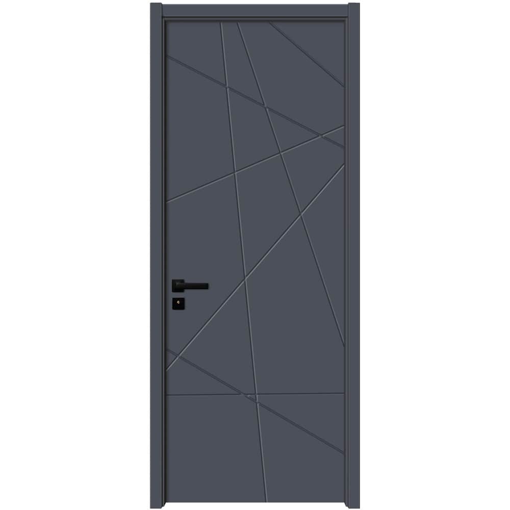 Usa interior KM343, fara geam, reversibila, MDF, 80 x 204 cm, antracit