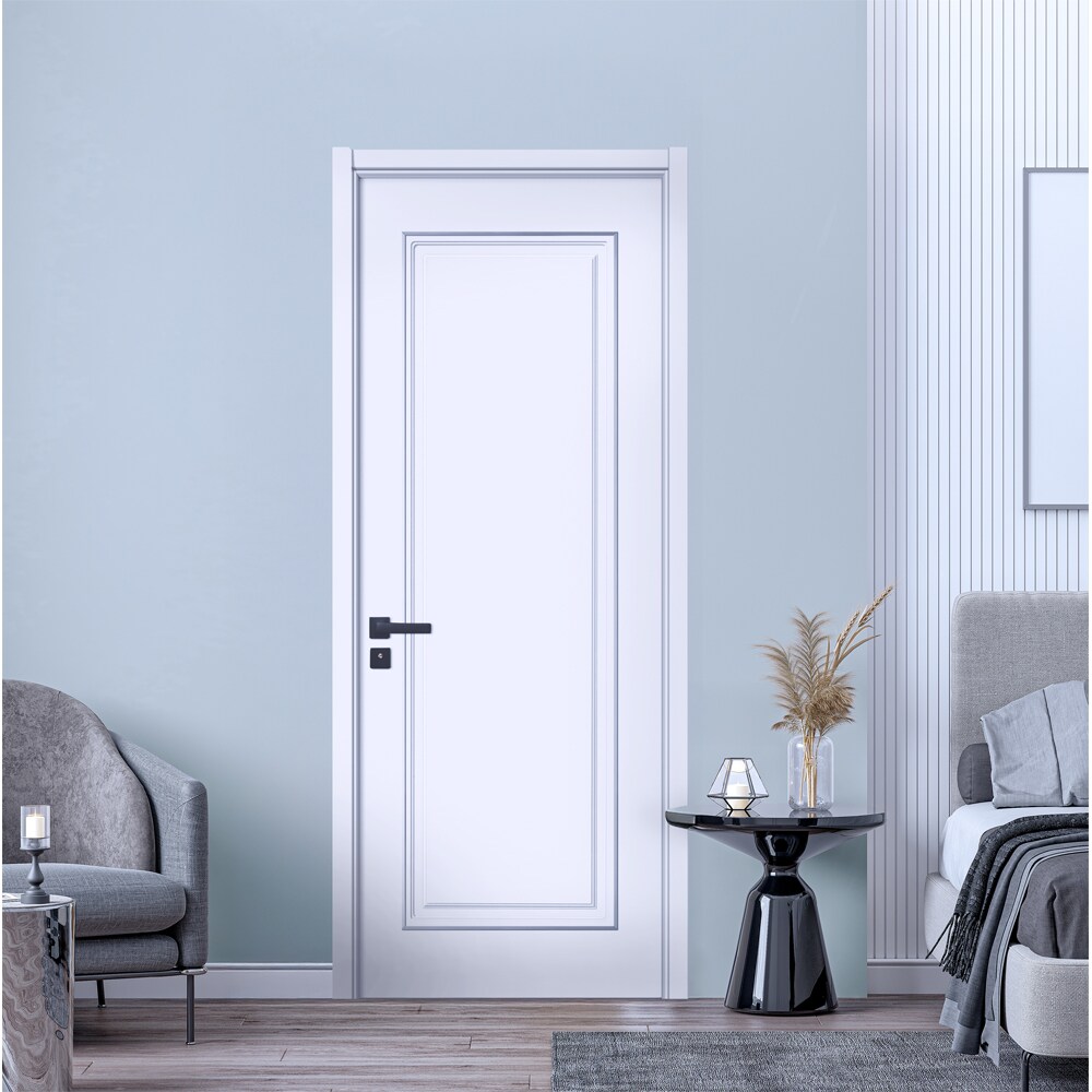 Usa interior KM460, fara geam, reversibila, MDF, 60 x 204 cm, alb