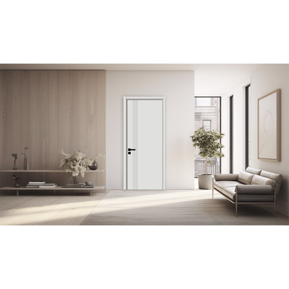 Usa interior KM507, fara geam, reversibila, MDF, 70 x 204 cm, alb