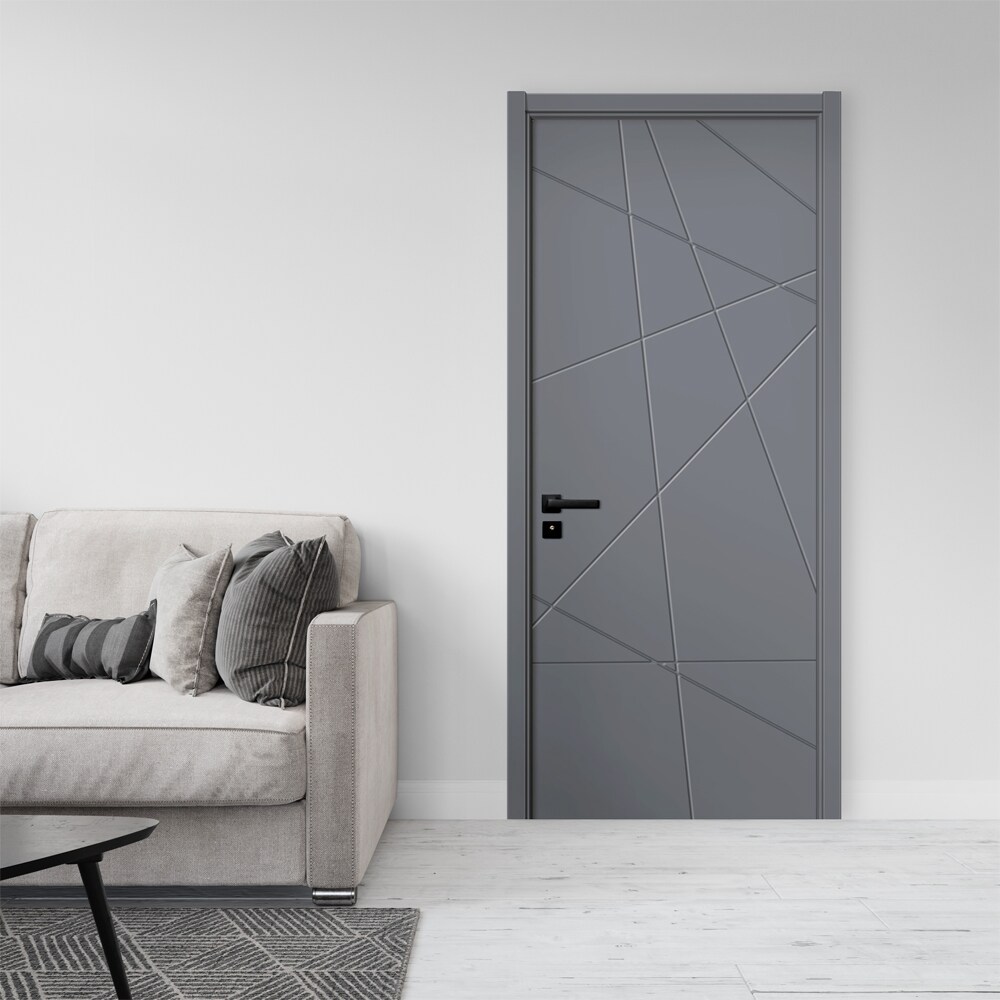 Usa interior KM343, fara geam, reversibila, MDF, 60 x 204 cm, antracit