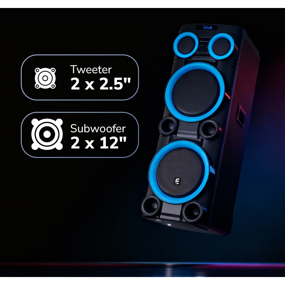 Sistem audio E-BODA Monster Party M200, 400W, Bluetooth, USB, negru