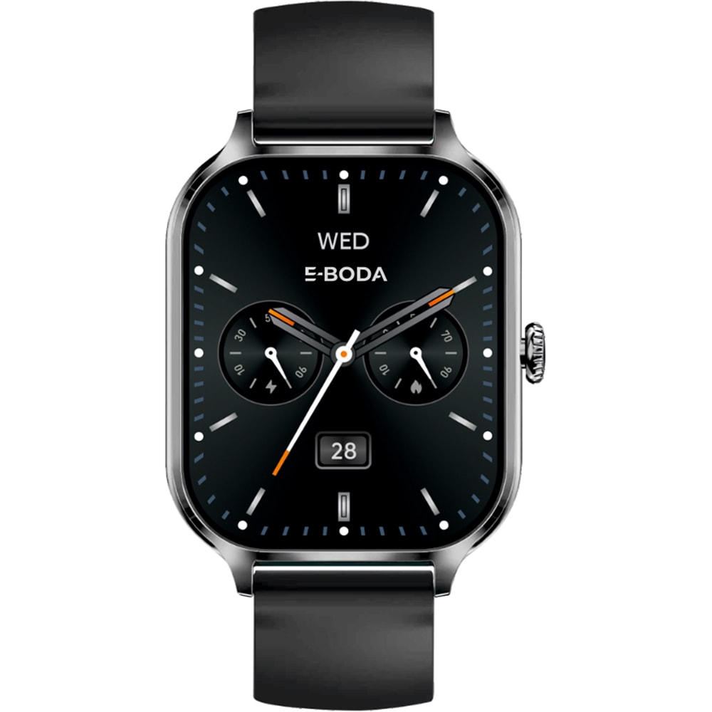 Smartwatch E-BODA Smart Time 160, Android/iOS, negru