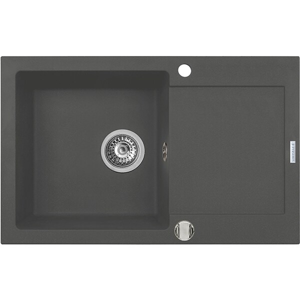 Pachet chiuveta PYRAMIS Premium Class, compozit granit + baterie, gri