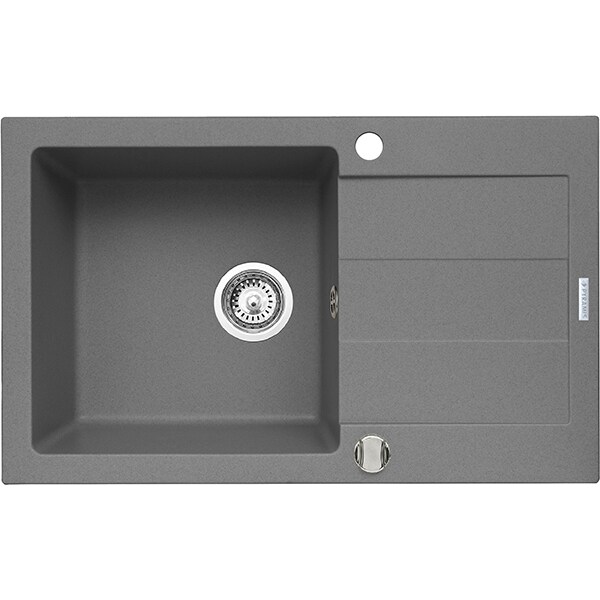 Pachet chiuveta PYRAMIS Class Plus Smart, compozit granit + baterie, gri