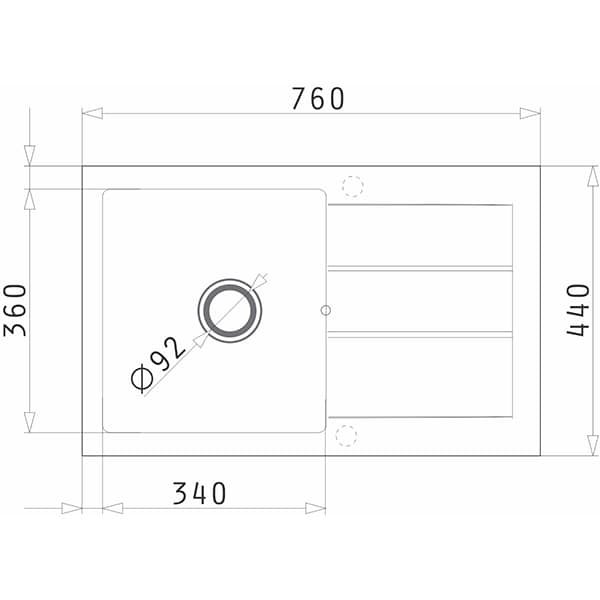 Pachet chiuveta PYRAMIS Altexia Flex, 1 cuva, picurator reversibil, compozit granit + baterie 202100272, negru
