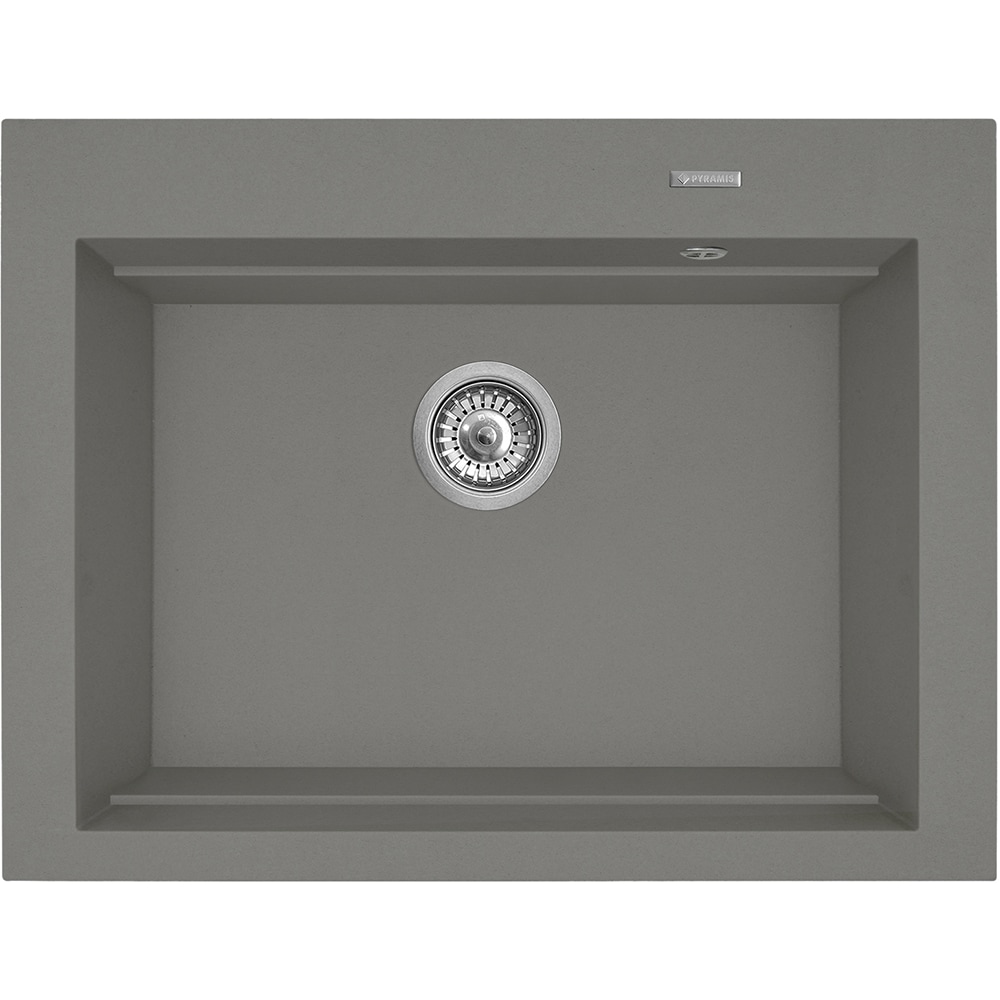 Pachet chiuveta PYRAMIS Chiuveta Altexia Bell Square 67, compozit granit + baterie, gri