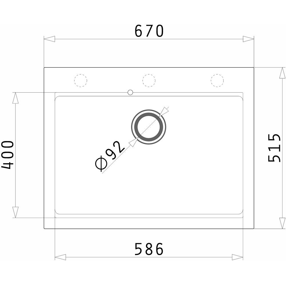 Pachet chiuveta PYRAMIS Chiuveta Altexia Bell Square 67, compozit granit + baterie, gri