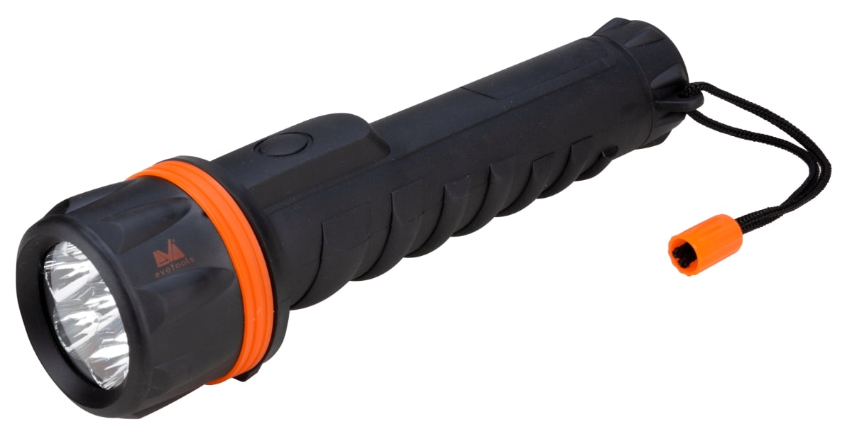 Lanterna cu protectie cauciuc, 3 LED-uri