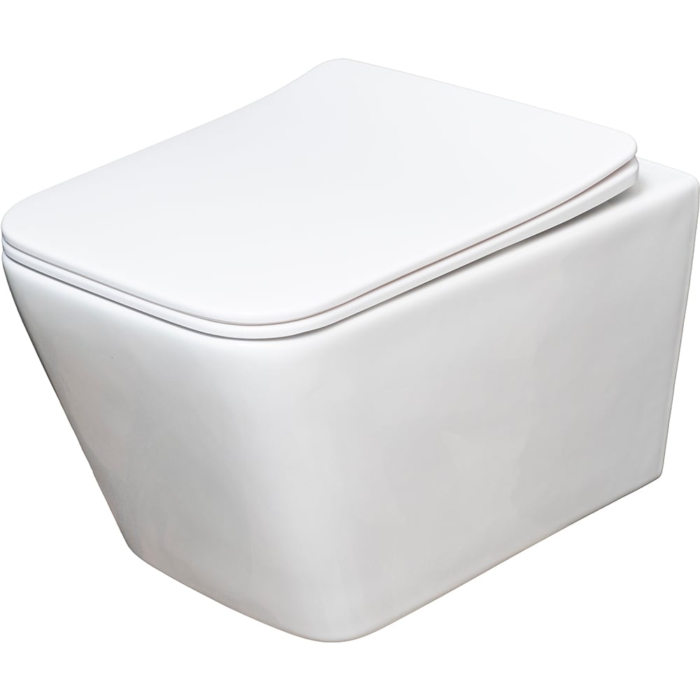 Vas WC suspendat TR-A1255W, rimless, ceramica, 36 x 52 x 34 cm, alb