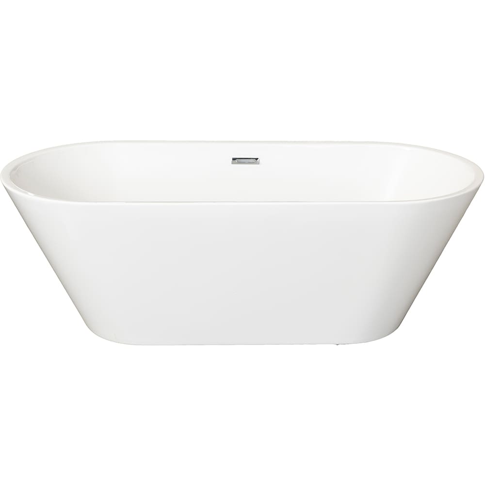 Cada baie freestanding Bresi Well, acril, 170 x 75 x 58 cm, alb