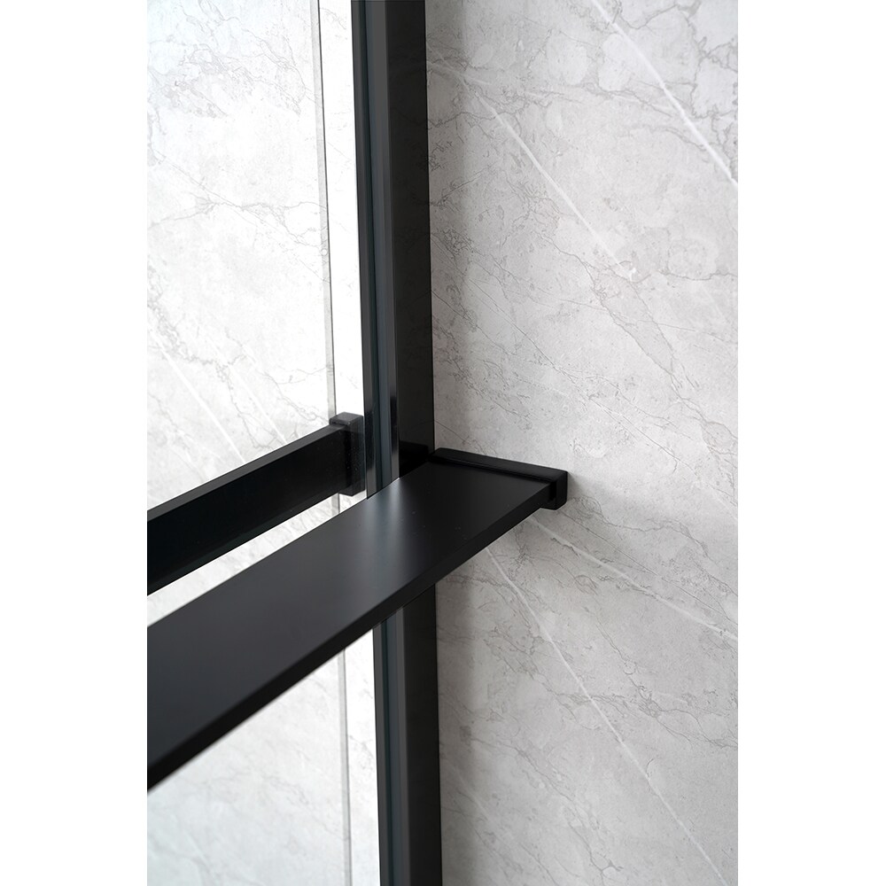 Suport prosop PREMIER NS8, cu etajera, 142 cm, negru