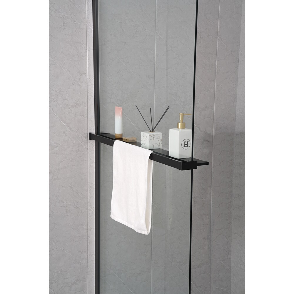 Suport prosop PREMIER NS8, cu etajera, 142 cm, negru