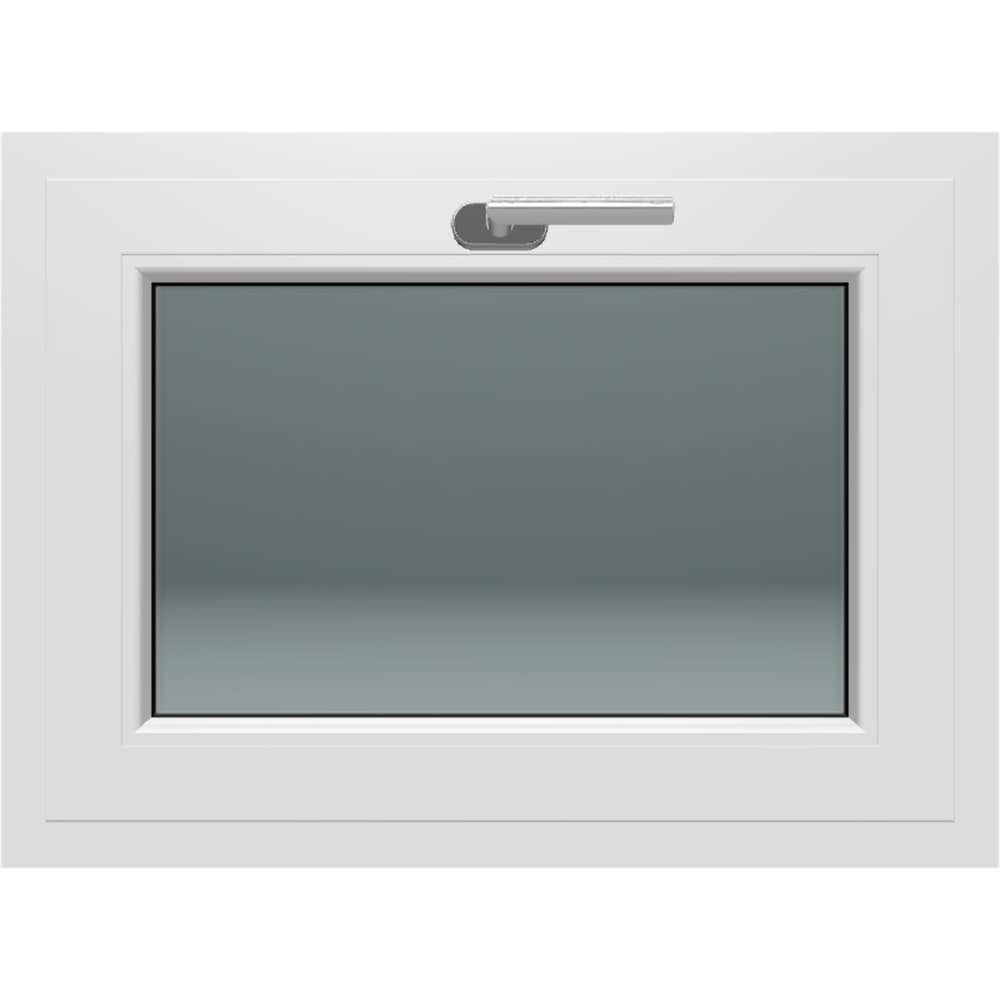 Fereastra termopan FENSTERWELT, PVC, 5 camere, 76 x 56 cm, deschidere oscilanta in jos, alb