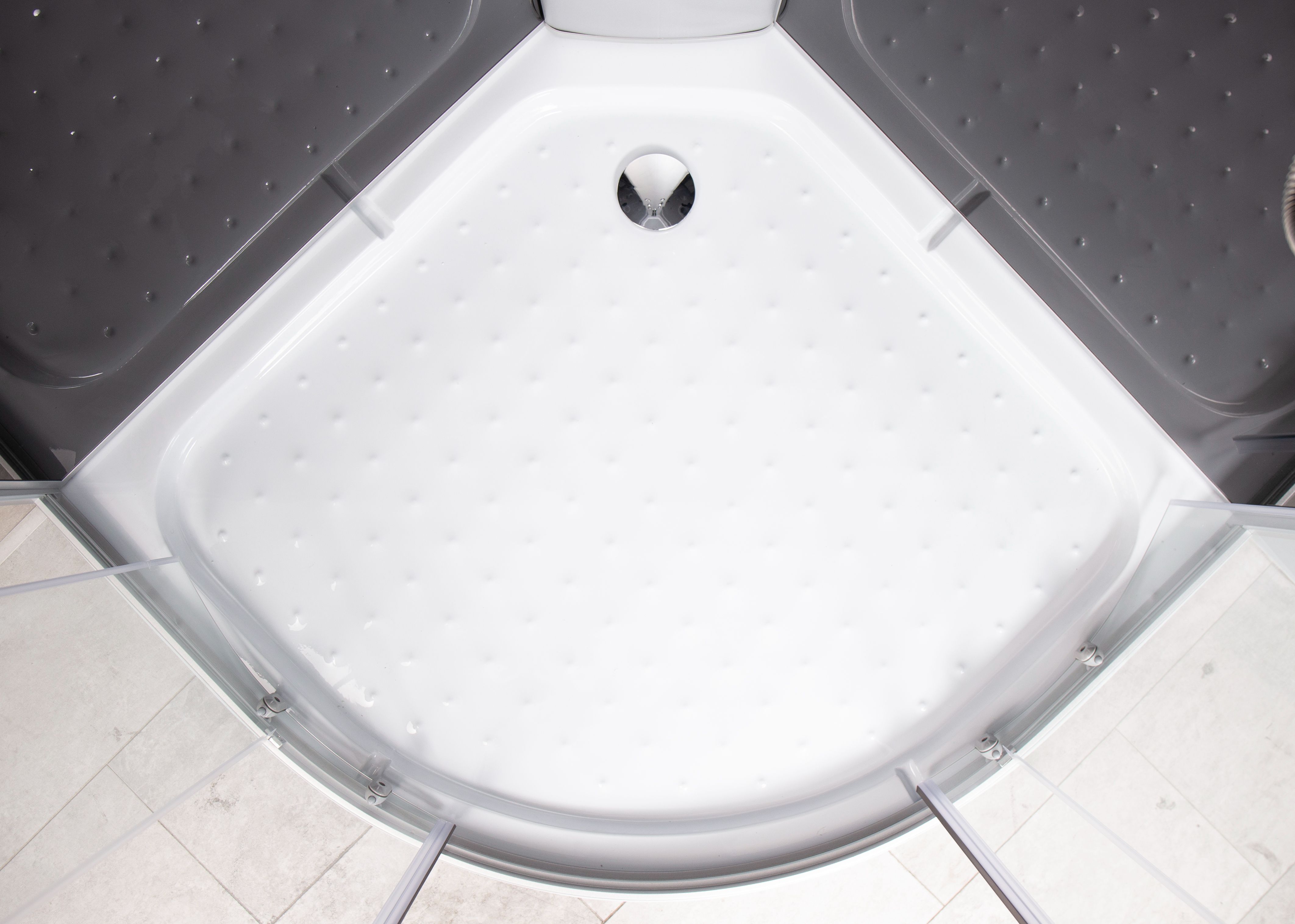 Cabina hidromasaj, cadita joasa, semirotunda, 215 x 100 cm Venus