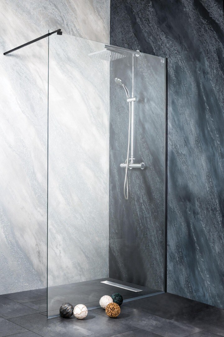 Parte Fixa De Sticla Sanoflex Negru 85-87