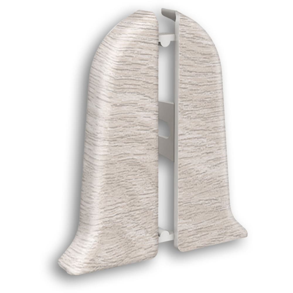 Terminatie plinta Wood Class, KN59, PVC, 2 buc/set, frasin