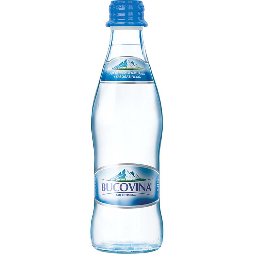 Apa carbogazoasa BUCOVINA bax 0.33L x 24 sticle