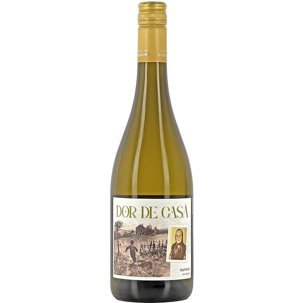 Vin alb sec Traminer Dor de Casa, 0.75L