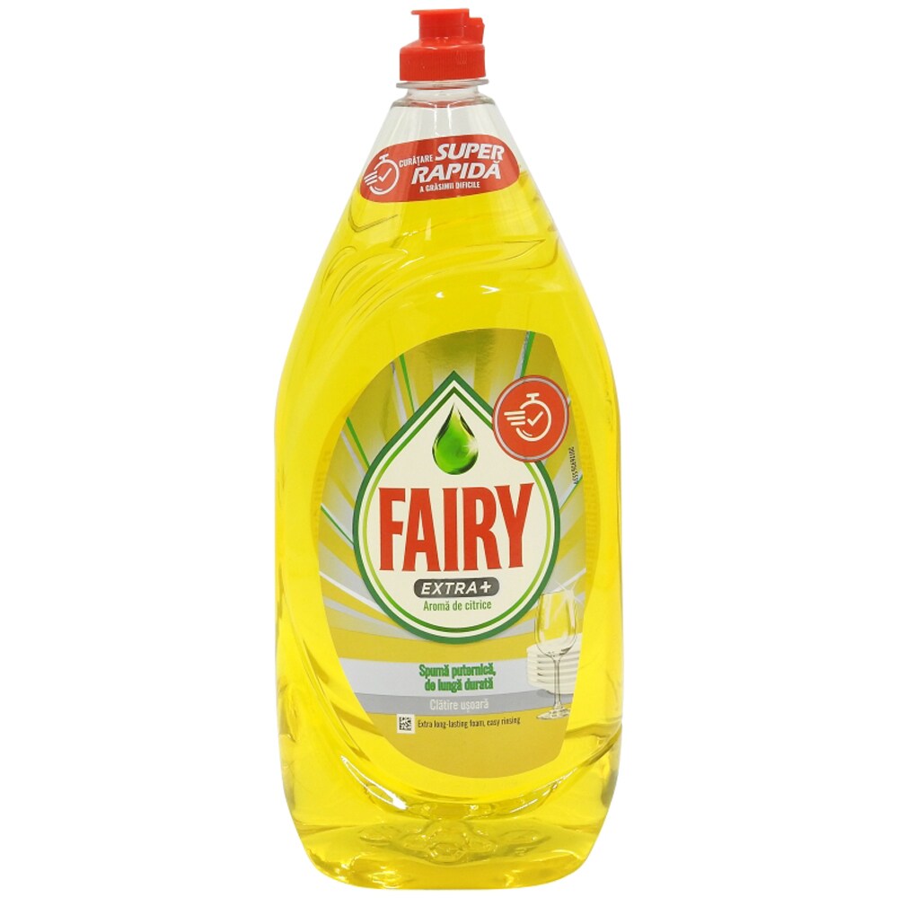 Detergent de vase FAIRY Extra+, Citrice, 1.35 l