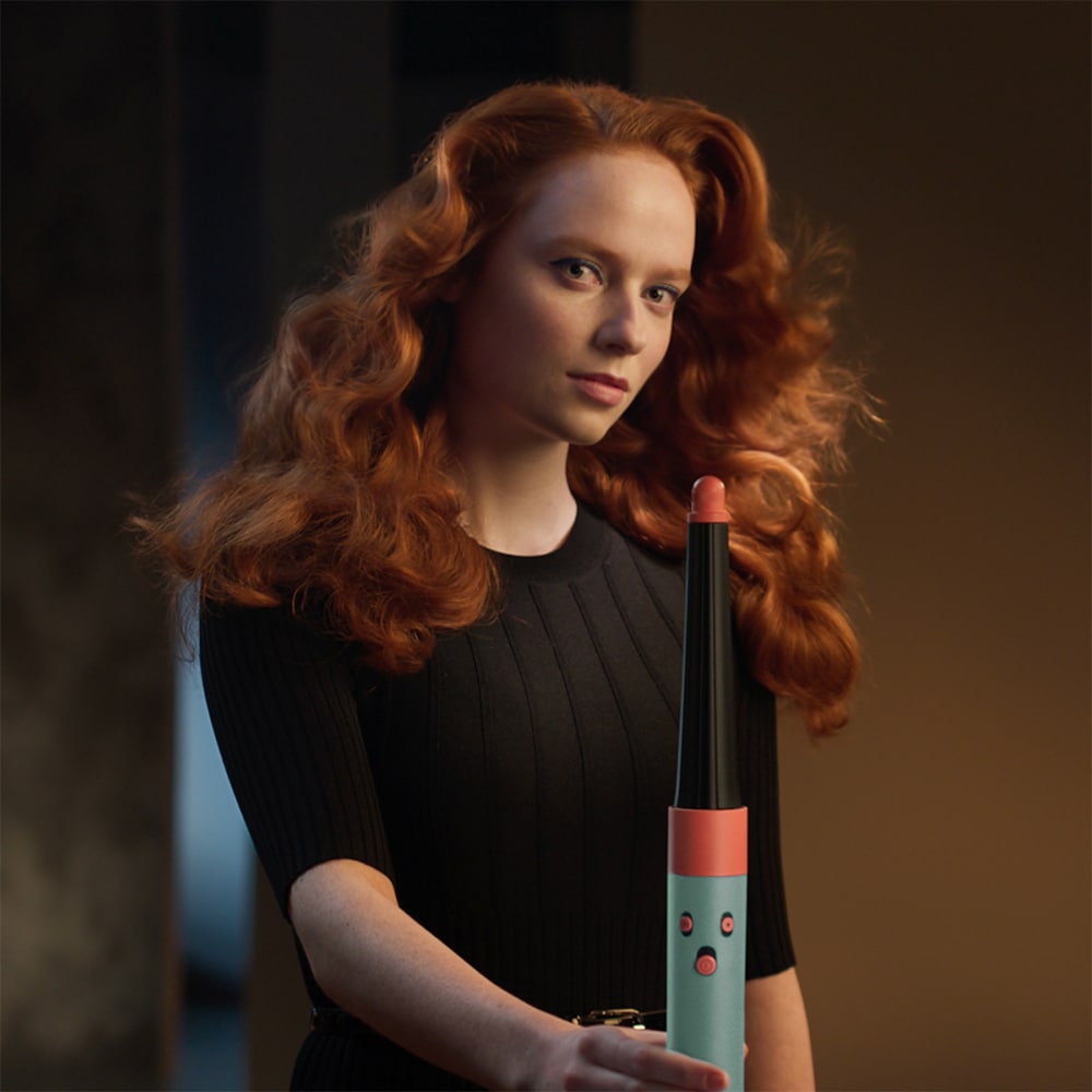 Trusa coafat Multistyler DYSON Airwrap HS08, 90 grade, invelis ceramic, rosu