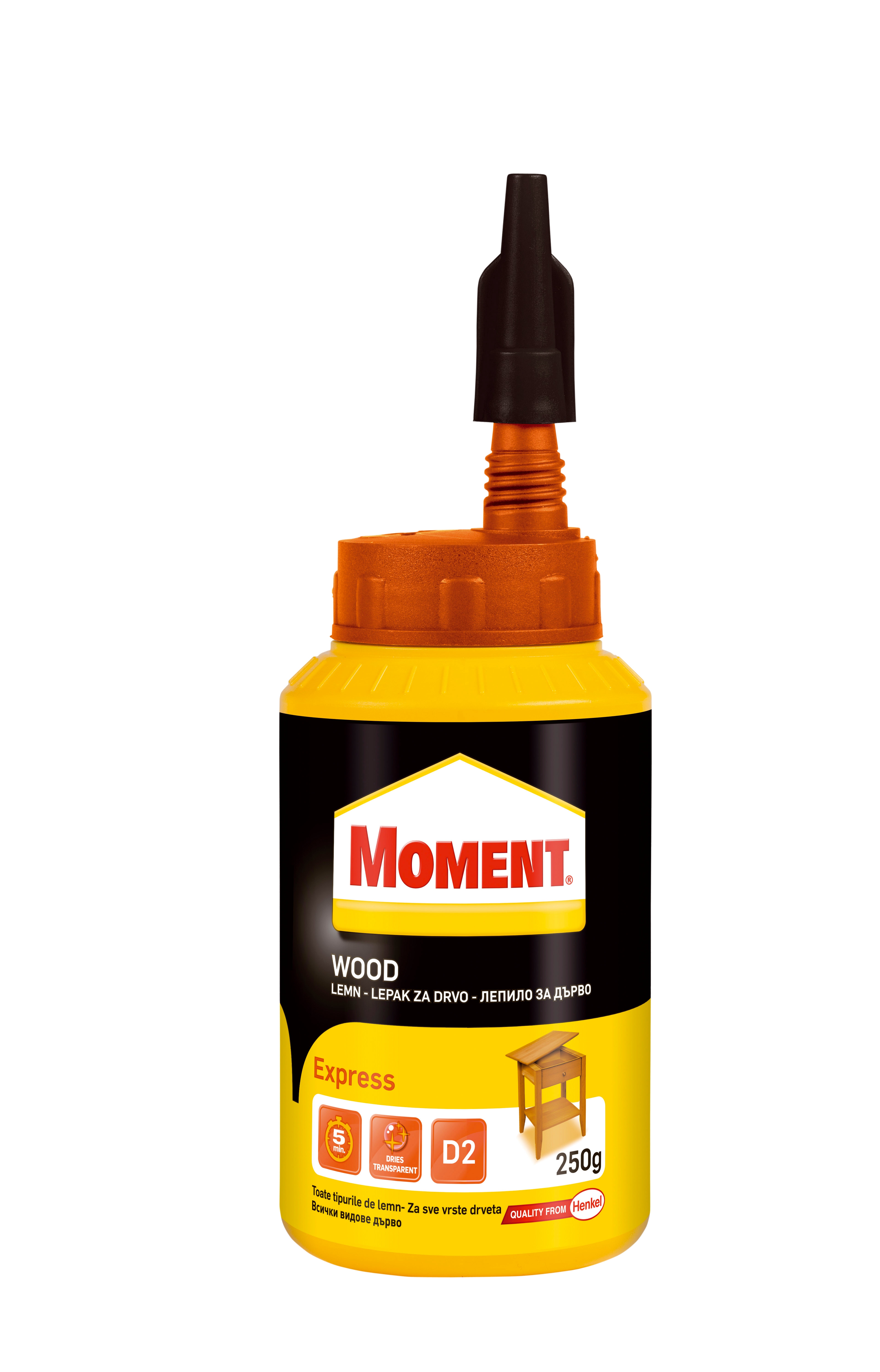 Adeziv pentru lemn MOMENT, rezistent la apa, 250 g