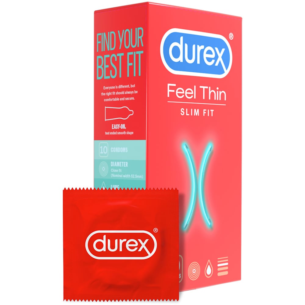 Prezervative DUREX Feel Thin Slim Fit, 10 buc
