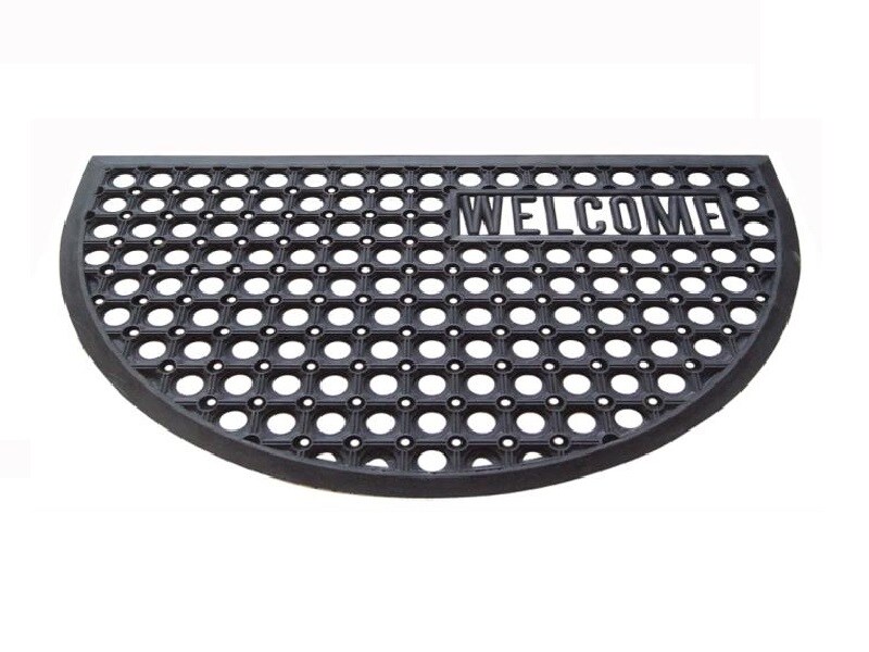 Covoras intrare UNIC SPOT, 45 x 75 cm, cauciuc, negru