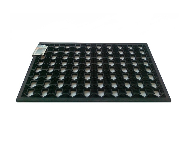 Covoras intrare UNIC SPOT, 45 x 75 cm, cauciuc, negru