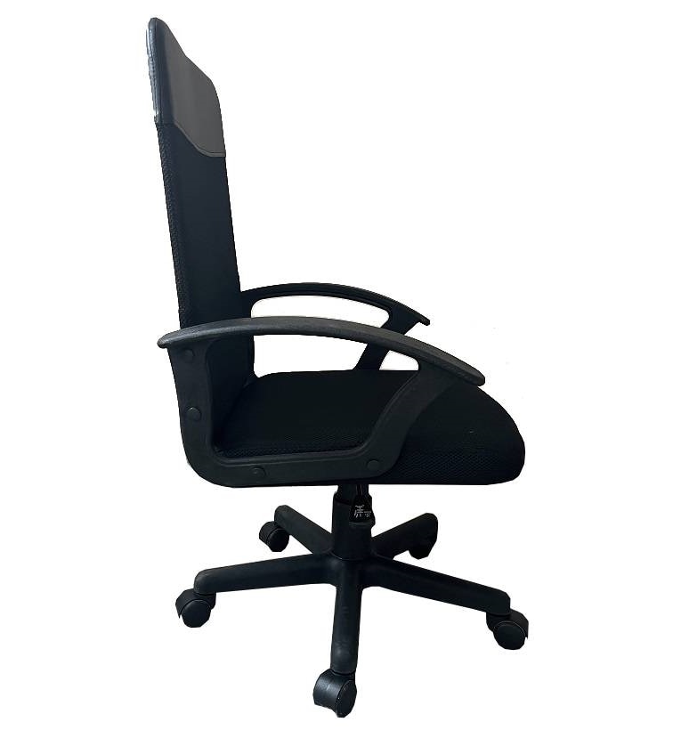 Scaun de birou operational Bodo, plastic si nylon, 56 x 55 x 92.5-104.5 cm, negru