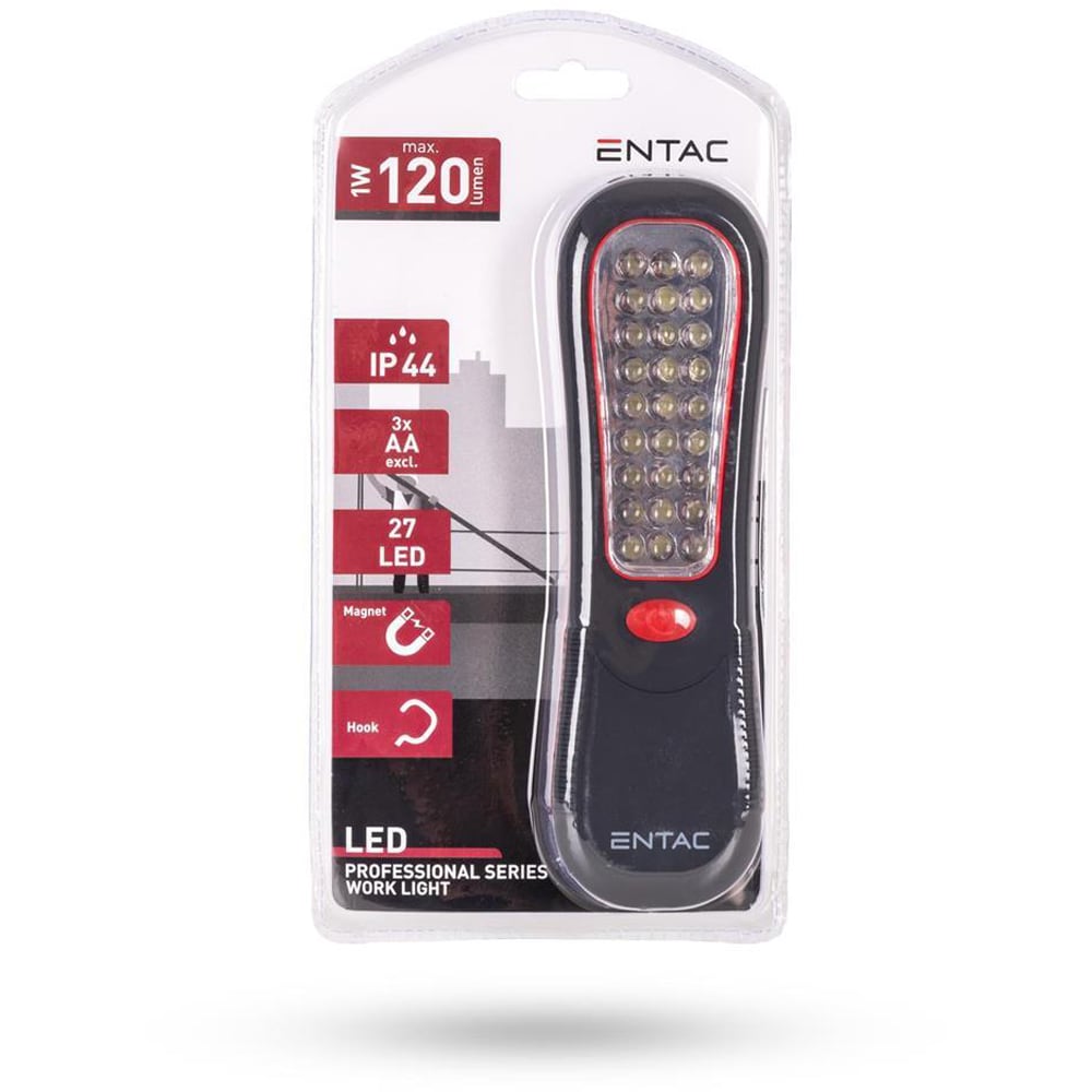 Lampa de lucru ENTAC EWL-27LED-PL, 1W, 120lm, negru