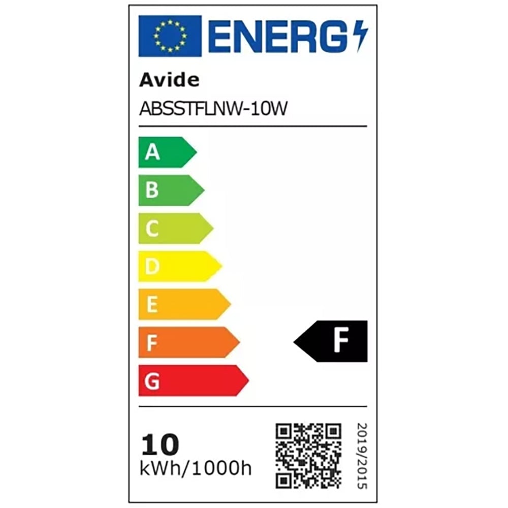 Proiecctor LED SMD portabil Avide, 10W, 800lm, 4000K, IP65, negru-galben