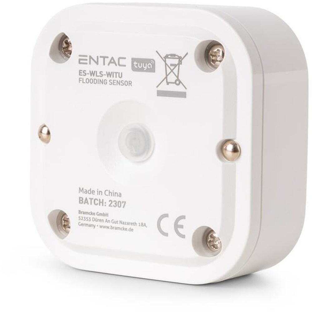 Senzor scurgere apa ENTAC, SMART, Wi-Fi, alb