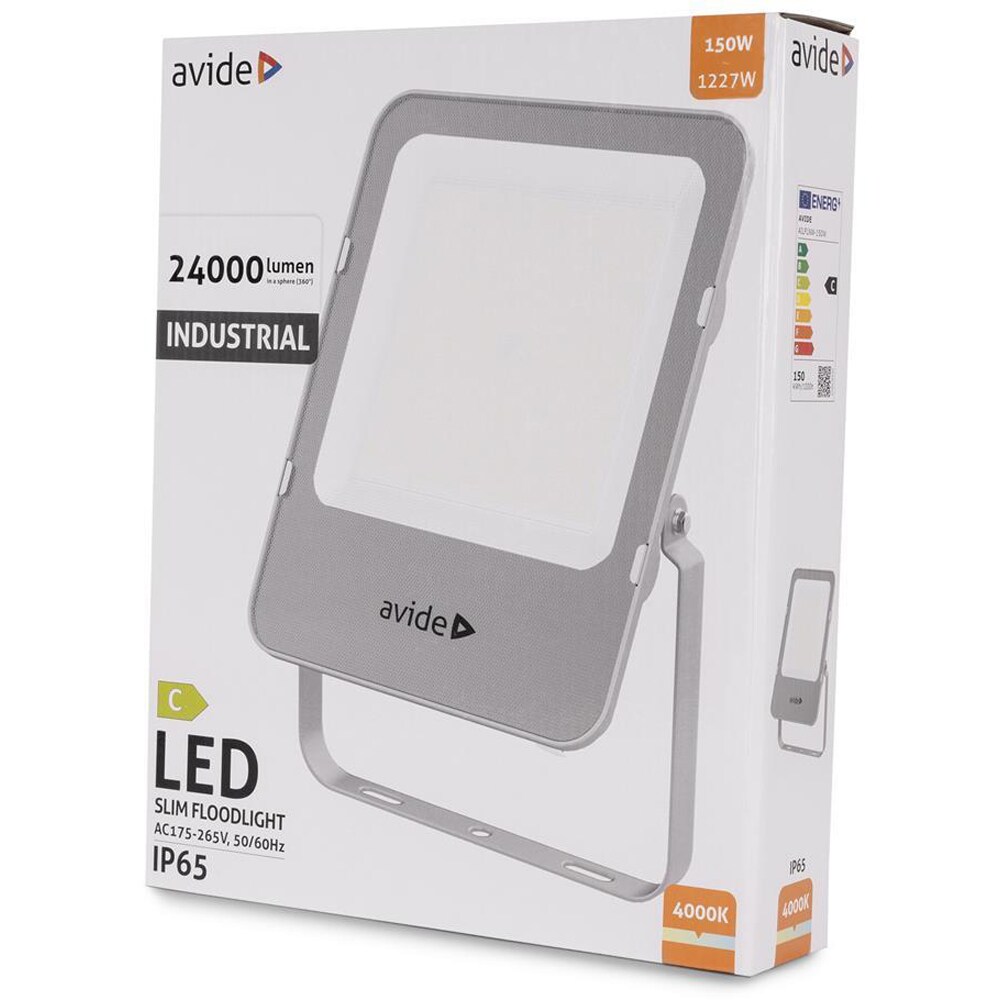 Lampa de lucru AVIDE AILFLNW-150W, 150W, 24000lm, argintiu