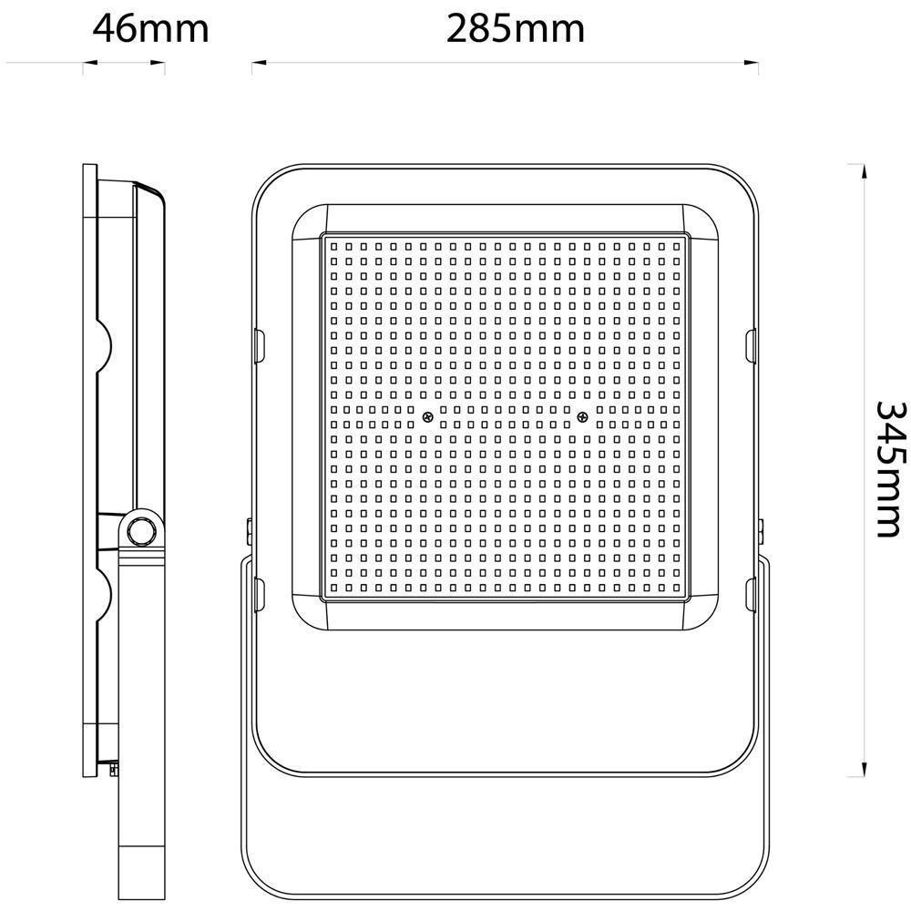Lampa de lucru AVIDE AILFLNW-200W, 200W, 32000lm, argintiu